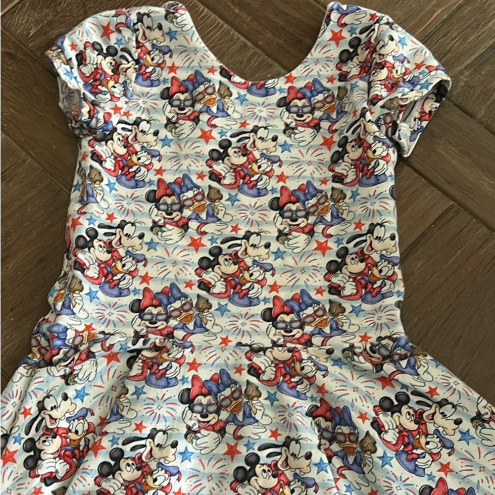 Mickey and Minnie Mouse Print Dress